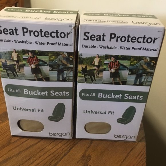 NEW (2) Bergan Seat Protector Covers    Tan/Beige  Great for Pets!  Protect Seat - Picture 1 of 8
